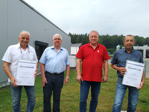 Bilder Personen von links: Dietmar Germann, Klaus Gemmer, Karlheinz Steinbach, Roland Stingl